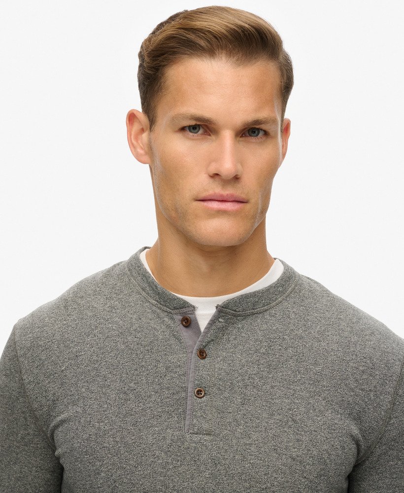 sklep kupiecki - top w stylu grandad w kolorze heritage dark grey grindle