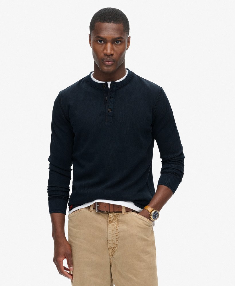 teksturowany top w stylu vintage w kolorze granatowym eclipse