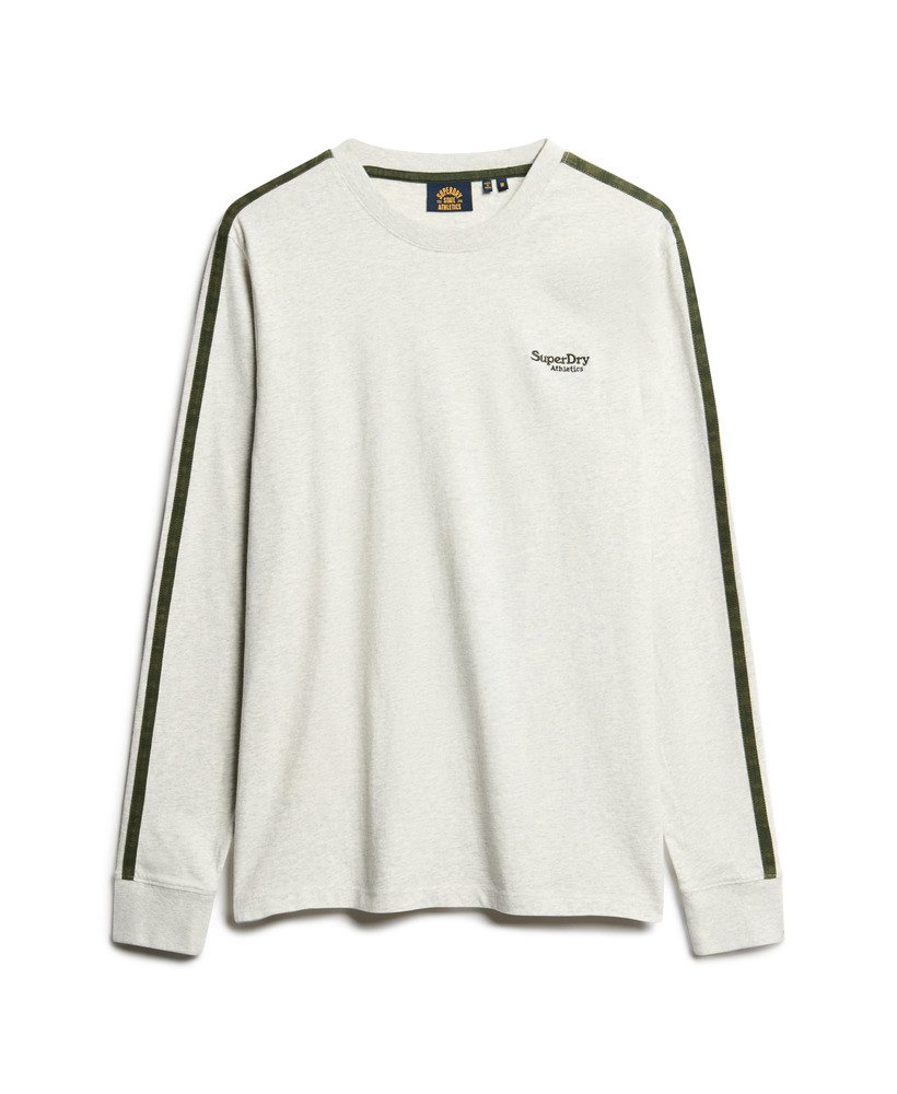 bluzka essential logo retro z długim rękawem w kolorze lightning grey grindle