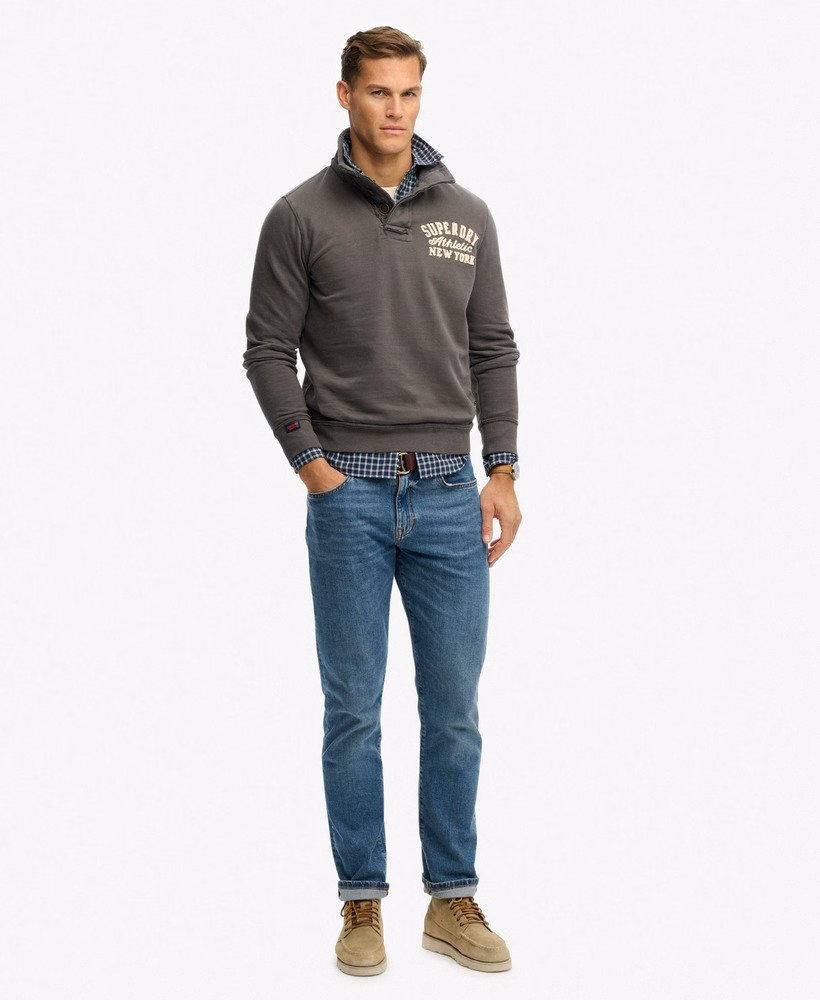 Bluza sportowa vintage henley