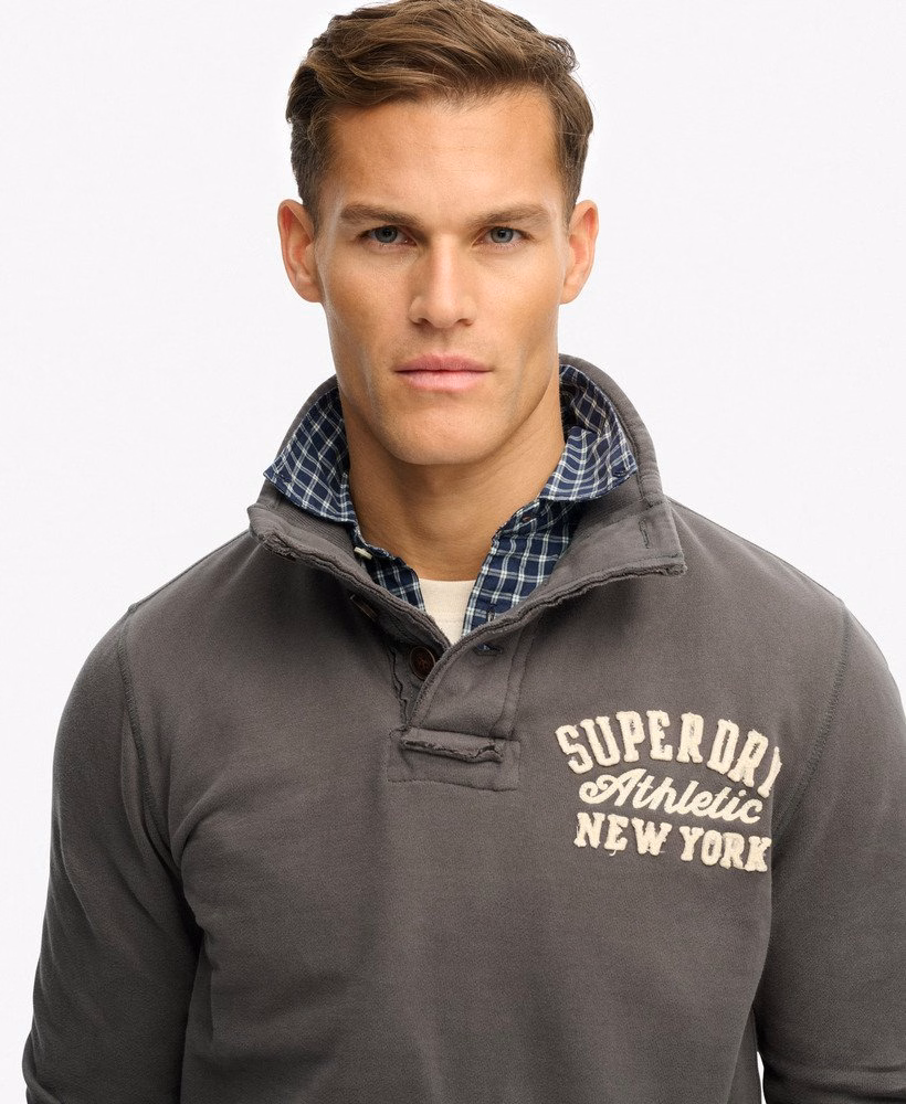 Bluza sportowa vintage henley