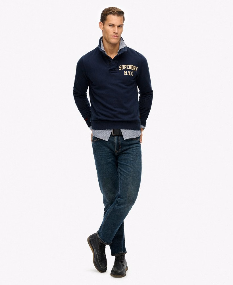 Bluza sportowa vintage henley