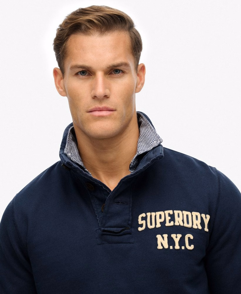 Bluza sportowa vintage henley