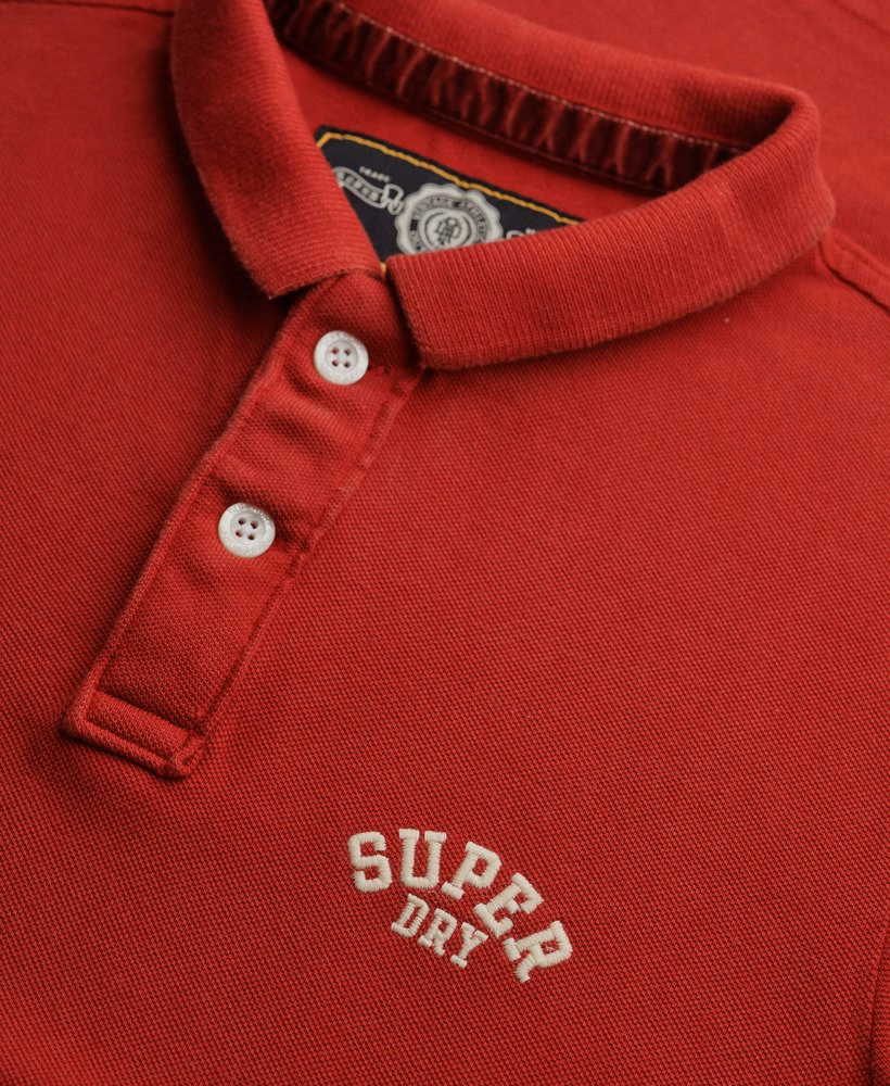 Koszulka polo w stylu vintage z haftem sportowym
