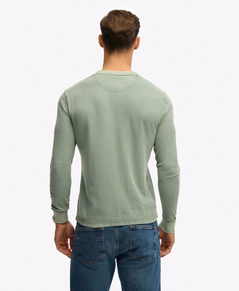 Lekki, teksturowany top Henley