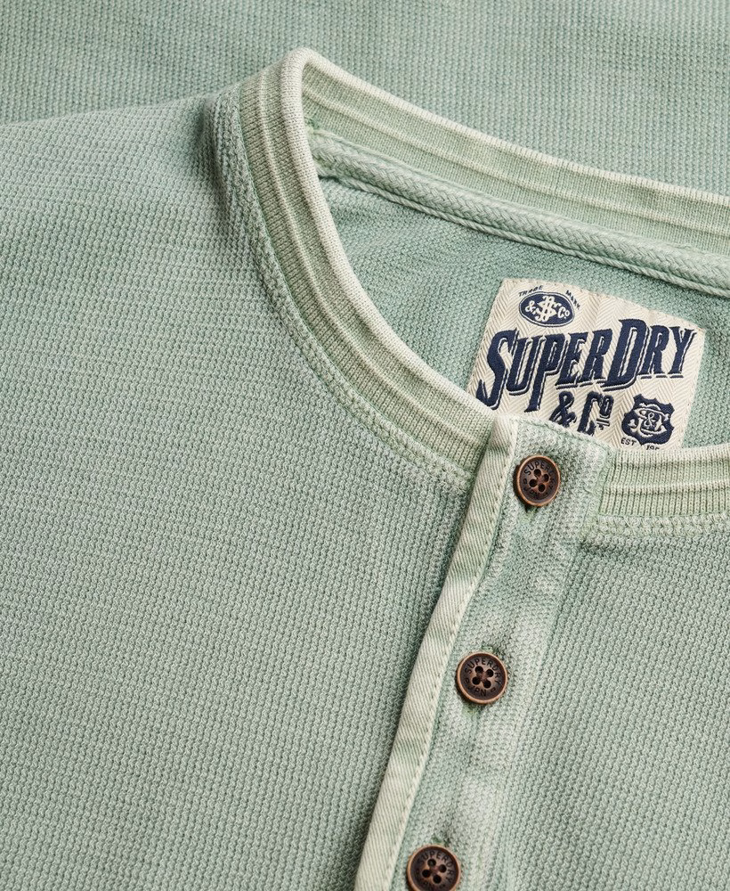 Lekki, teksturowany top Henley