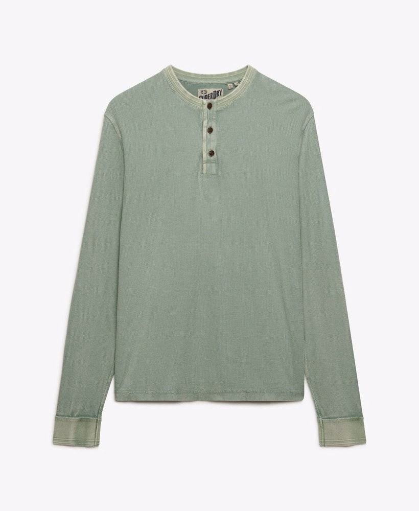 Lekki, teksturowany top Henley