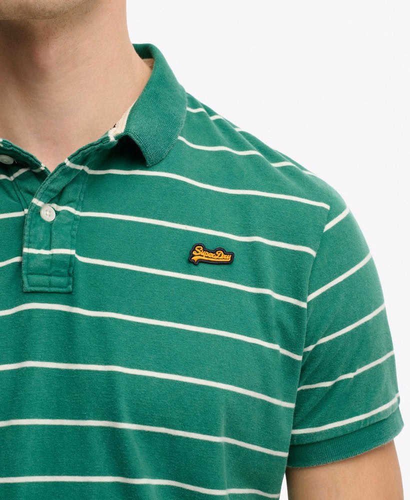 Koszulka polo w paski vintage
