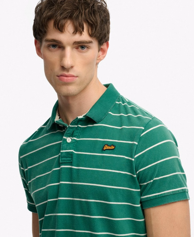 Koszulka polo w paski vintage