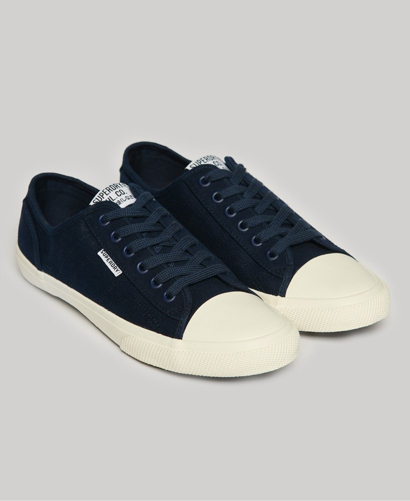 klasyczne trampki vegan low pro w kolorze granatowym