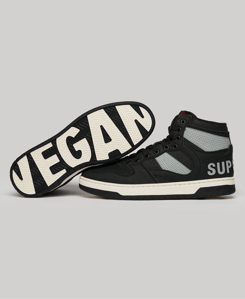 wysokie trampki vegan jump w kolorze czarnym