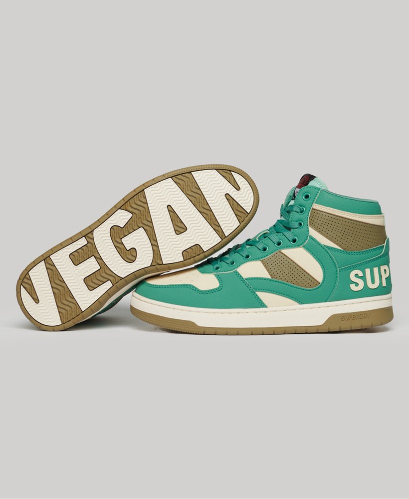 wysokie trampki vegan jump w kolorze beryl green