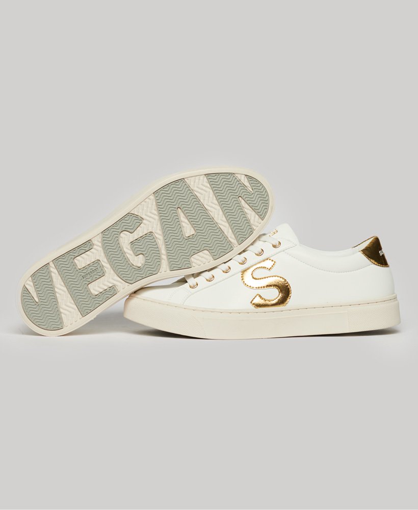 wegańskie buty do tenisa ziemnego w kolorze opticgold