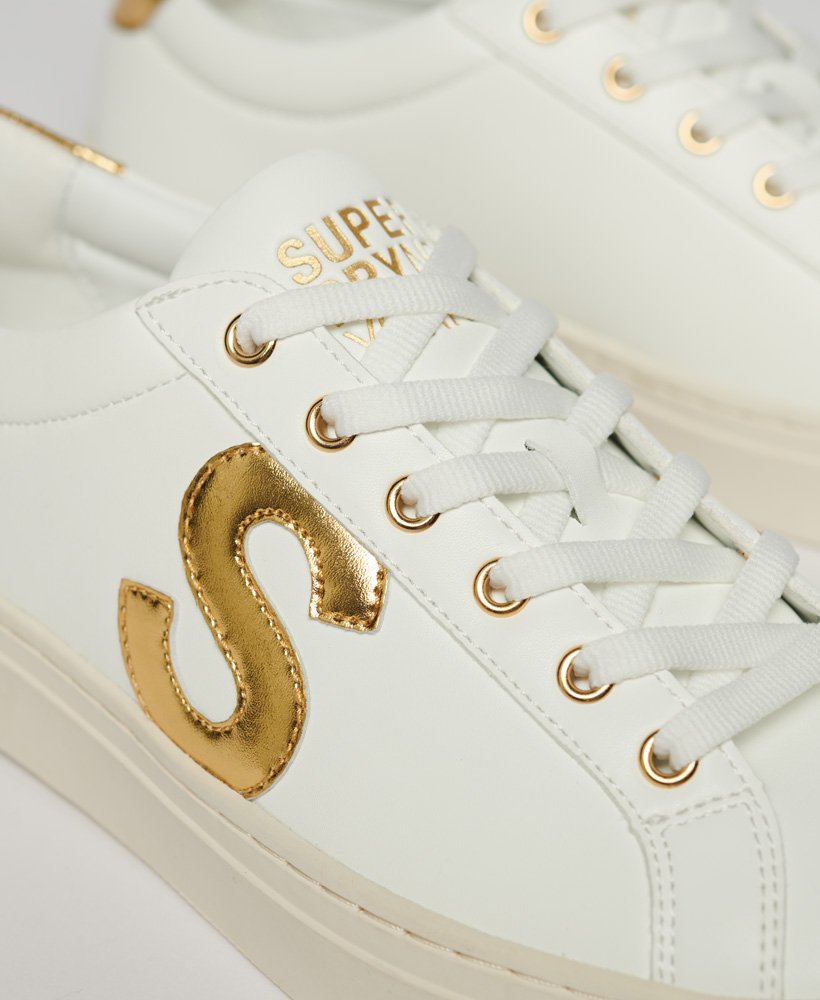 wegańskie buty do tenisa ziemnego w kolorze opticgold