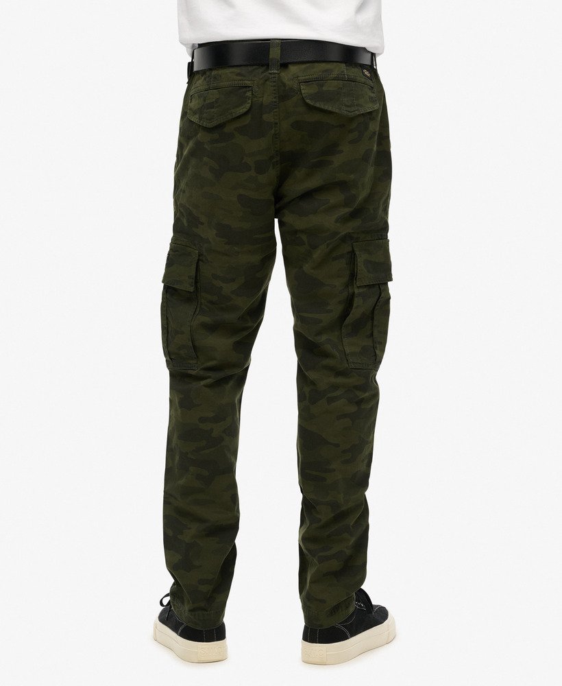 spodnie cargo z organicznej bawełny w kolorze overdyed camo