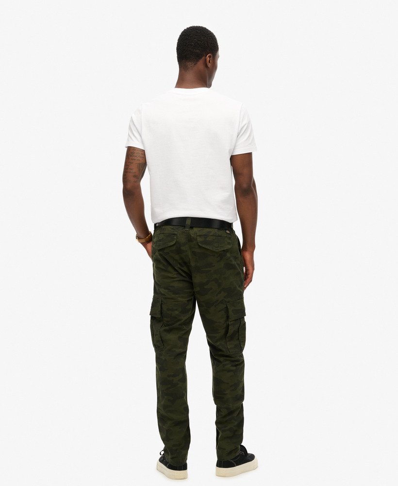spodnie cargo z organicznej bawełny w kolorze overdyed camo