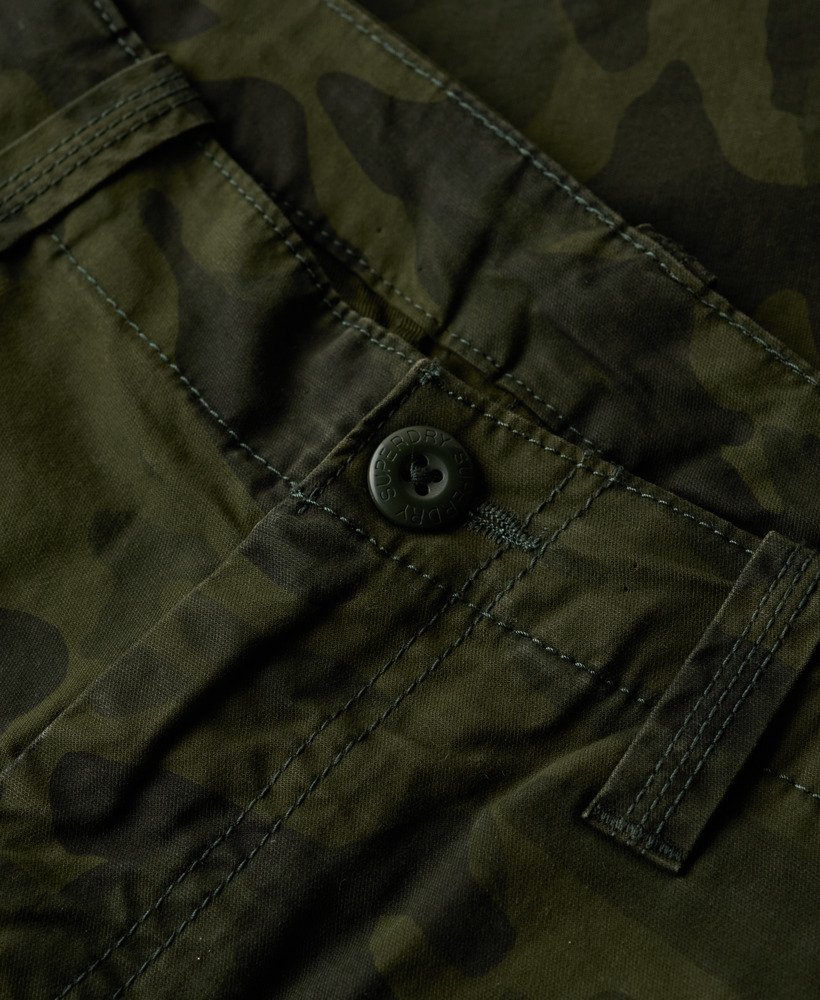 spodnie cargo z organicznej bawełny w kolorze overdyed camo
