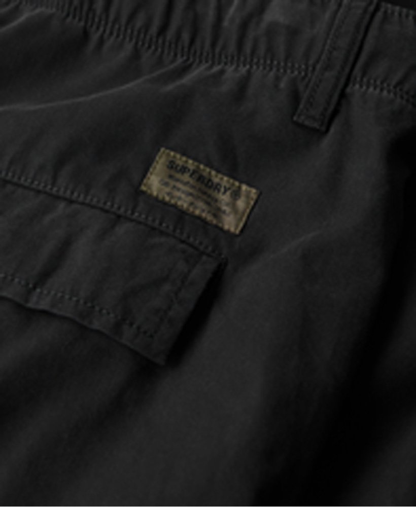 spodnie cargo vintage z organicznej bawełny w kolorze kruczoczarnym