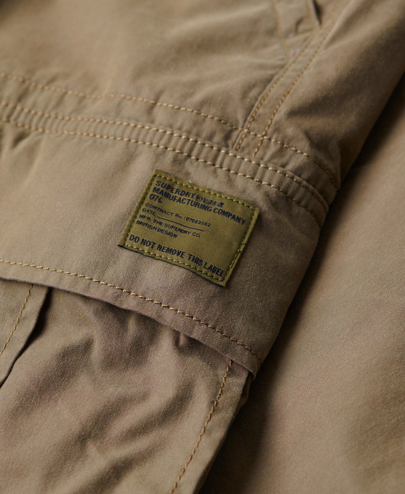 spodnie cargo vintage z organicznej bawełny w kolorze ciemnego khaki