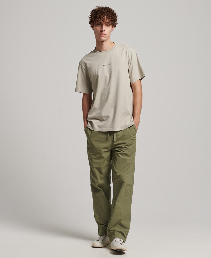 spodnie dresowe woven joggers w kolorze oliwkowym khaki