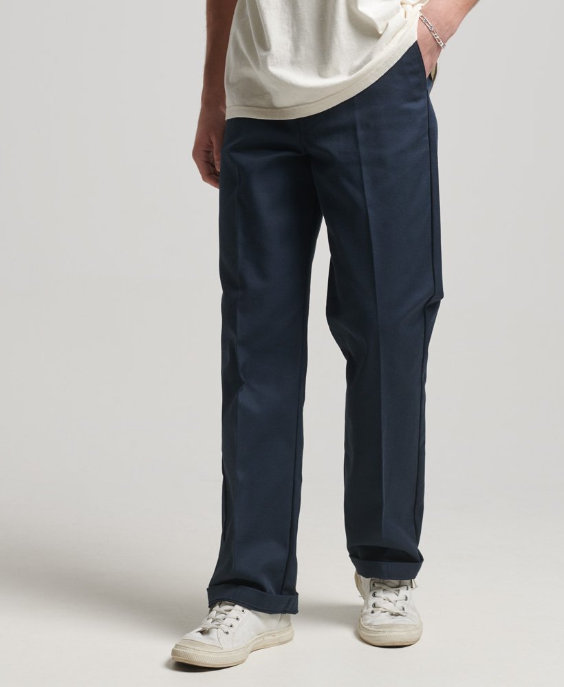 spodnie chino proste w kolorze eclipse navy