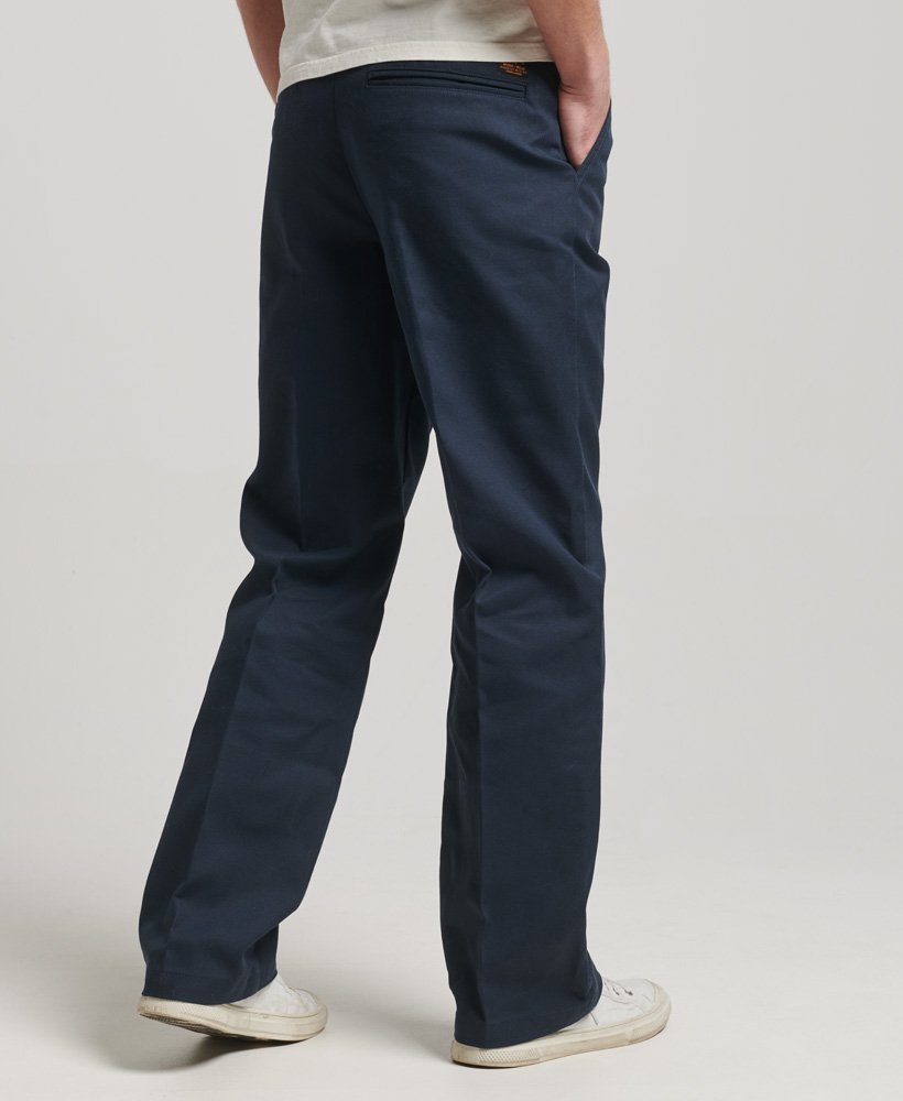 spodnie chino proste w kolorze eclipse navy