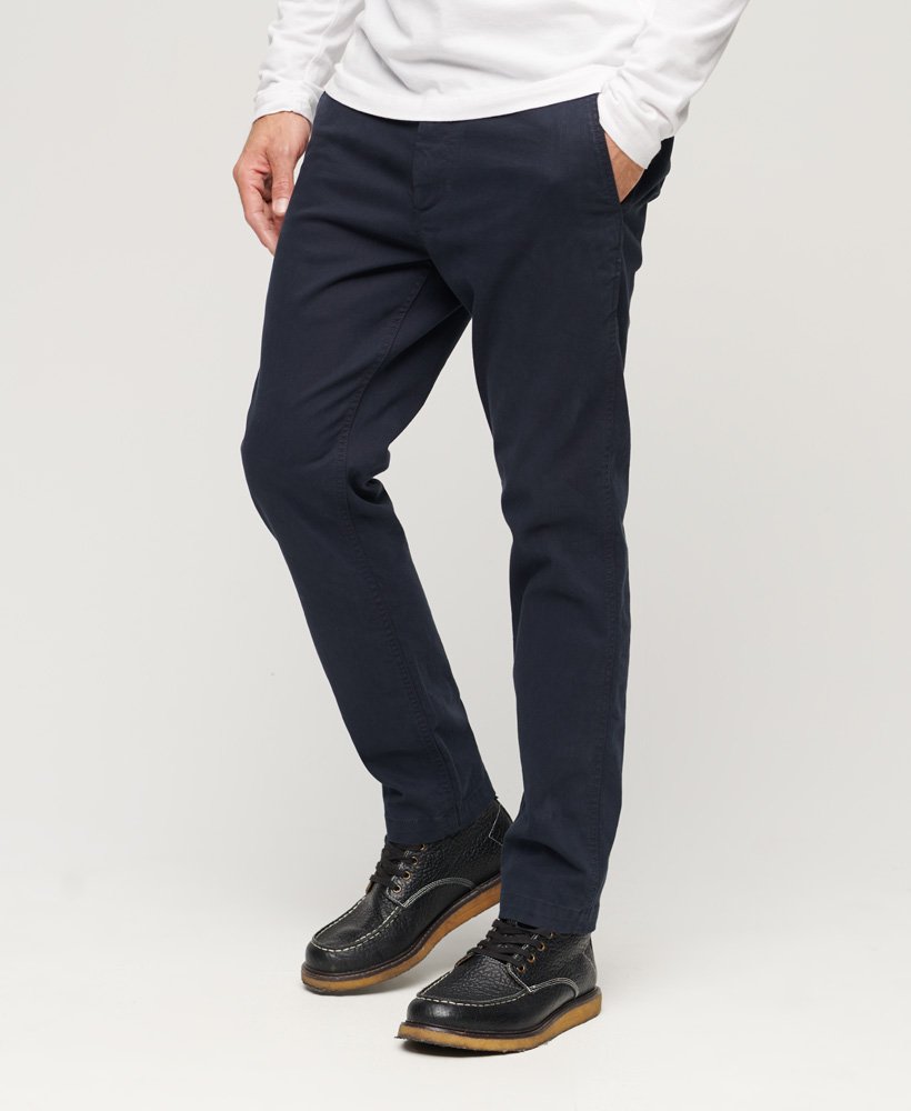 spodnie chino slim fit w kolorze eclipse navy