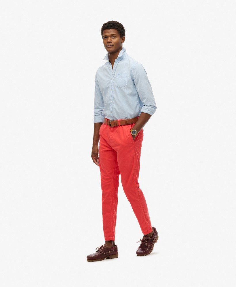 spodnie chino slim fit w kolorze cayenne pink