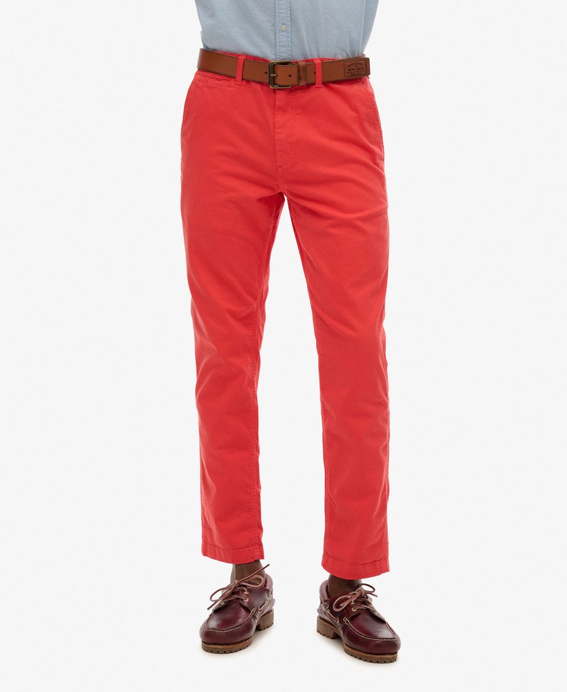spodnie chino slim fit w kolorze cayenne pink