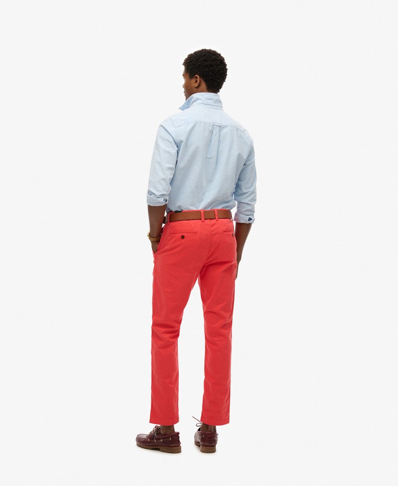 spodnie chino slim fit w kolorze cayenne pink