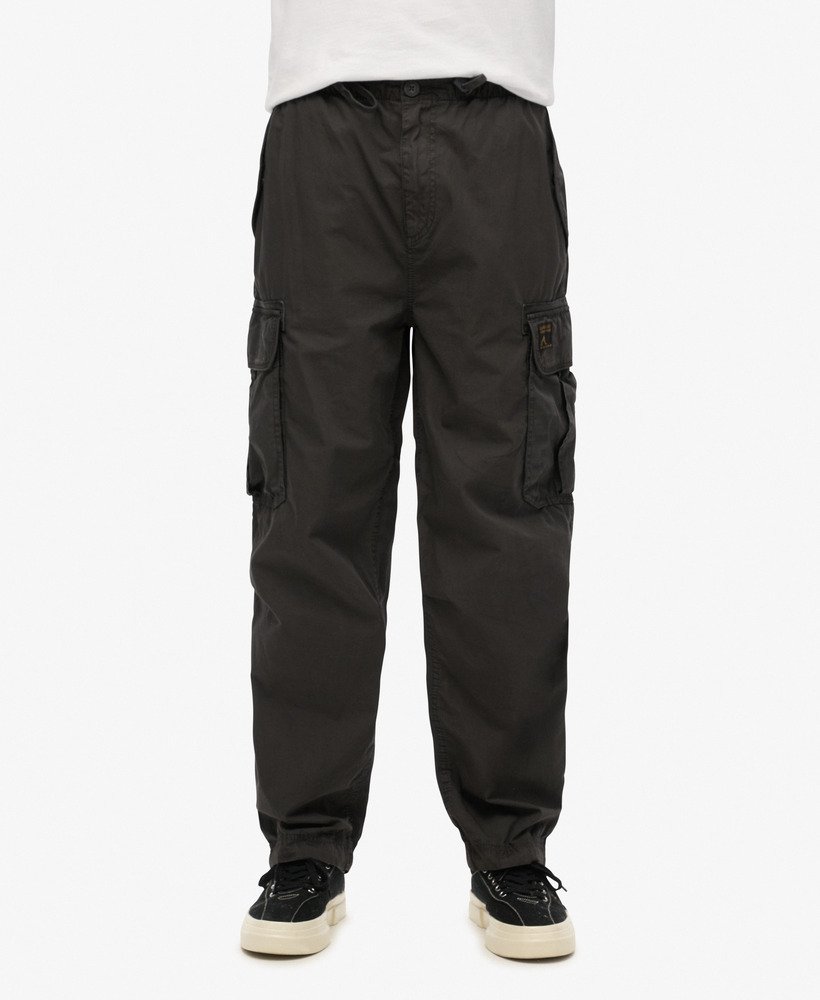 spodnie baggy parachute w kolorze blackboard