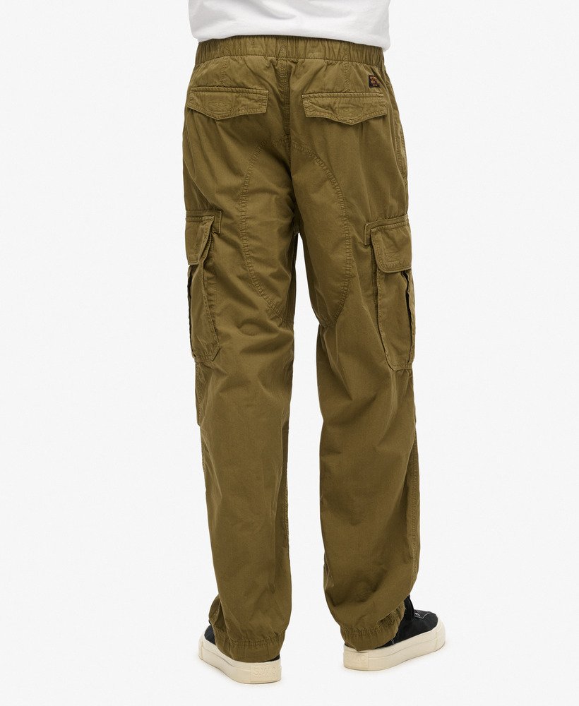 spodnie baggy parachute w kolorze burnt olive