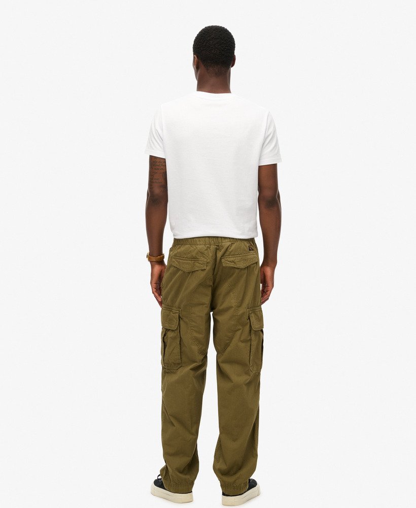 spodnie baggy parachute w kolorze burnt olive