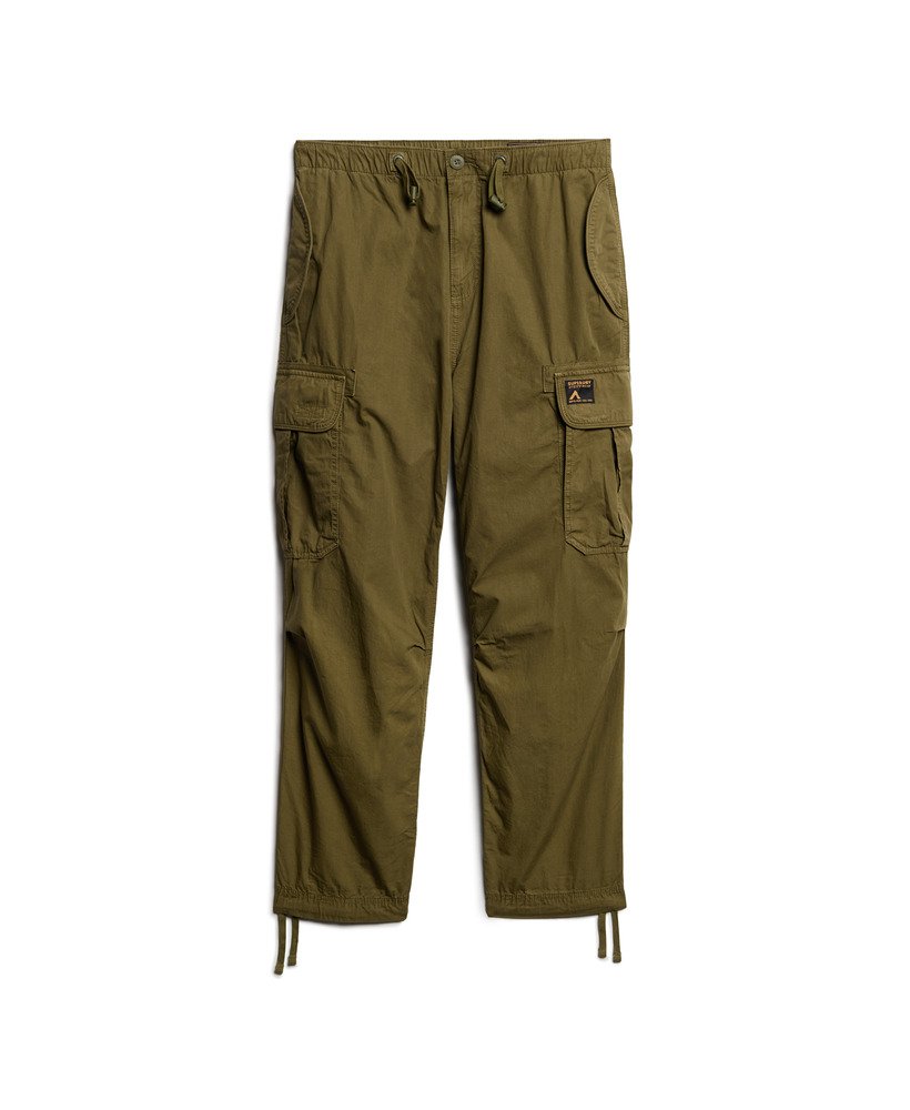 spodnie baggy parachute w kolorze burnt olive