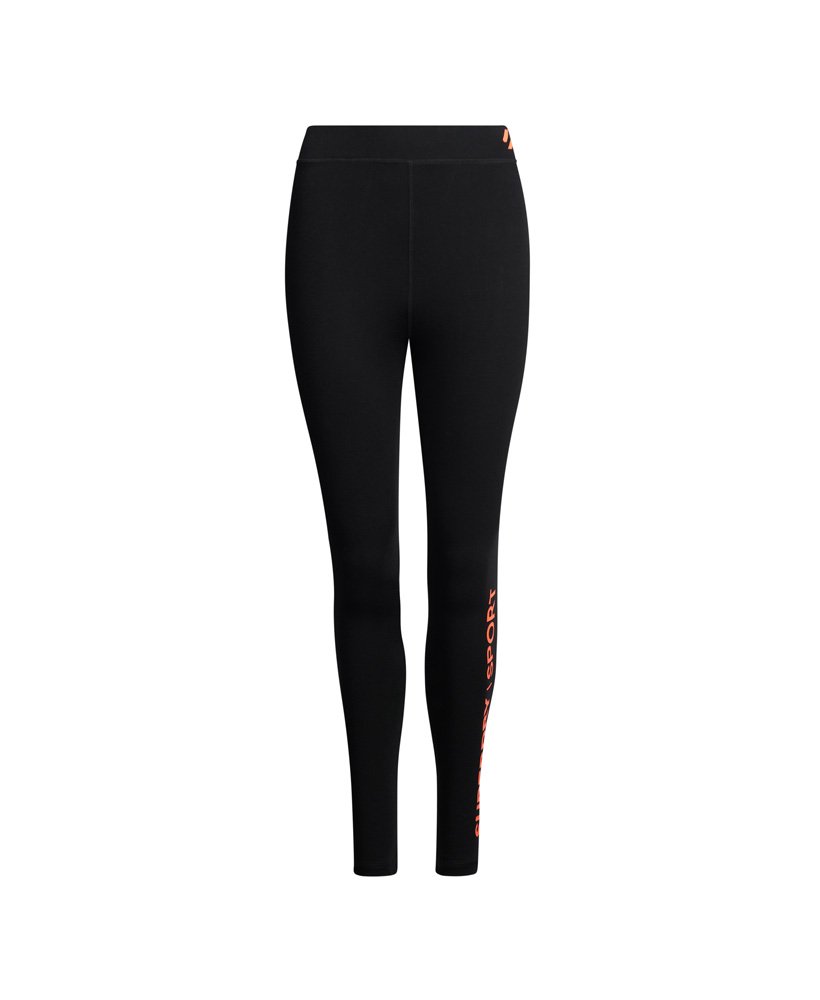 leginsy core sports z wysokim stanem w kolorze czarnymkoralowym
