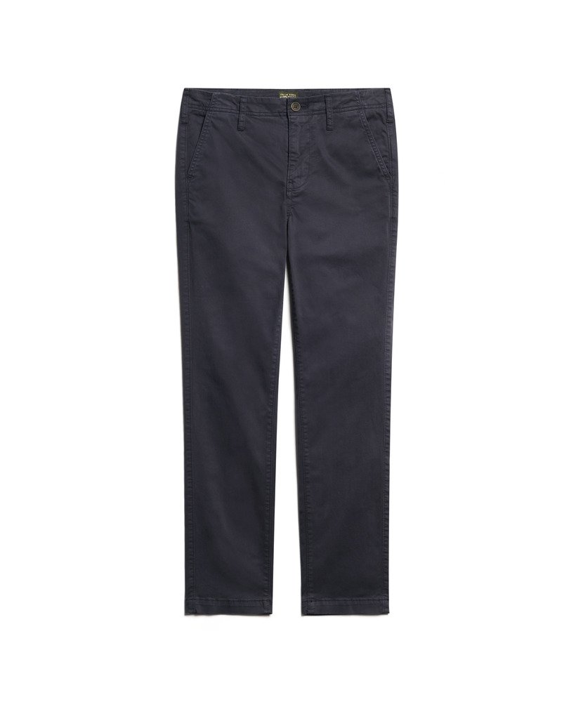spodnie chino ze średnim stanem w kolorze eclipse navy