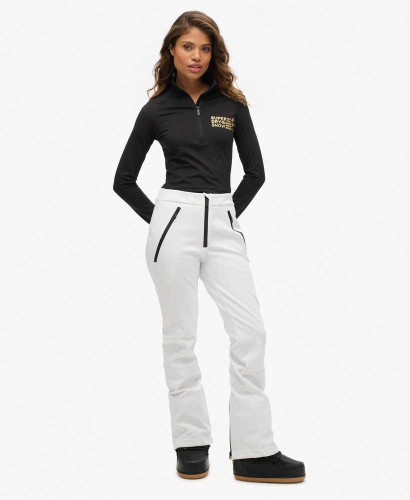 warstwa bazowa ski logo halfzip w kolorze czarnym