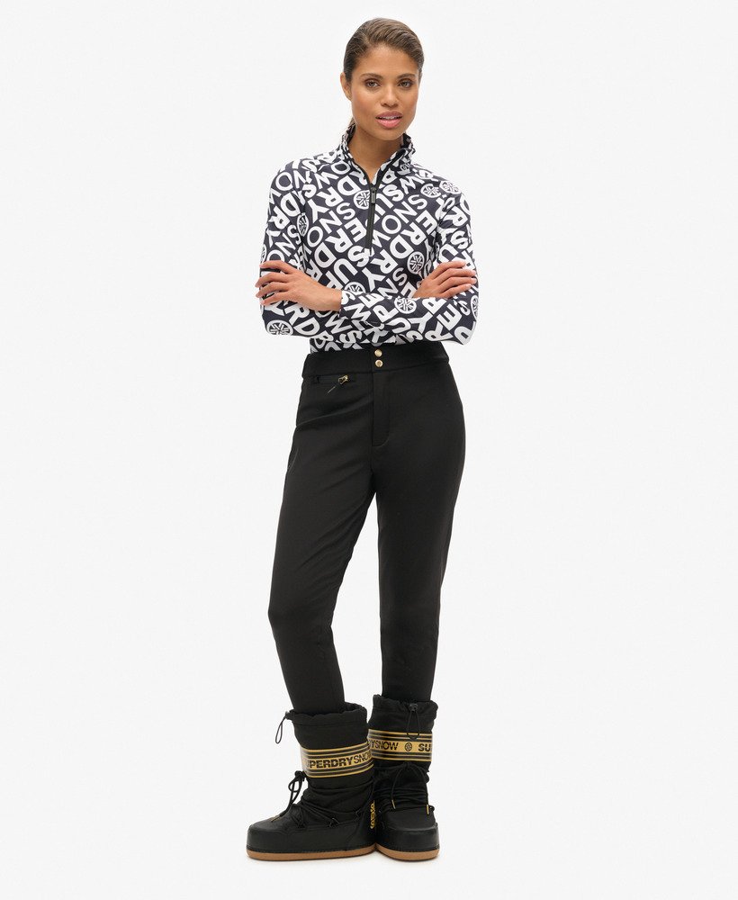 spodnie narciarskie ski luxe legging w kolorze czarnym