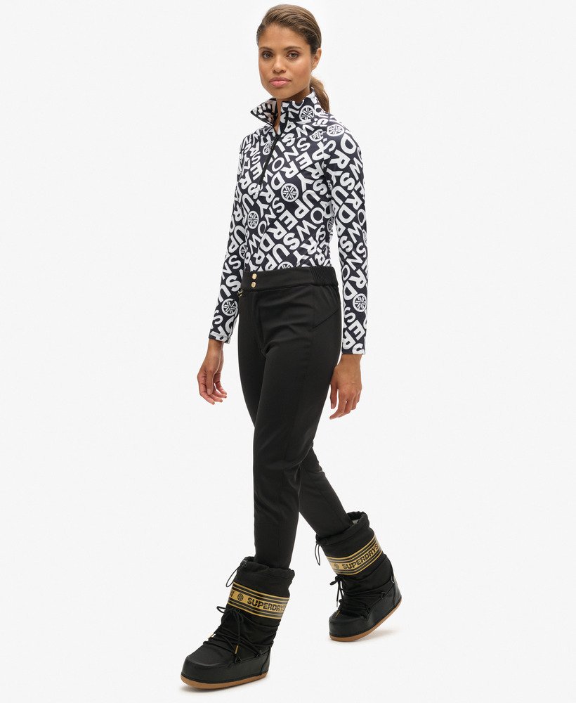 spodnie narciarskie ski luxe legging w kolorze czarnym