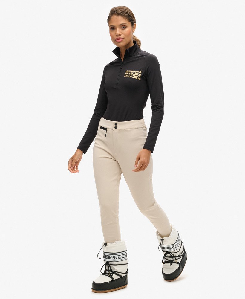 spodnie narciarskie ski luxe legging w kolorze złamanej szarości