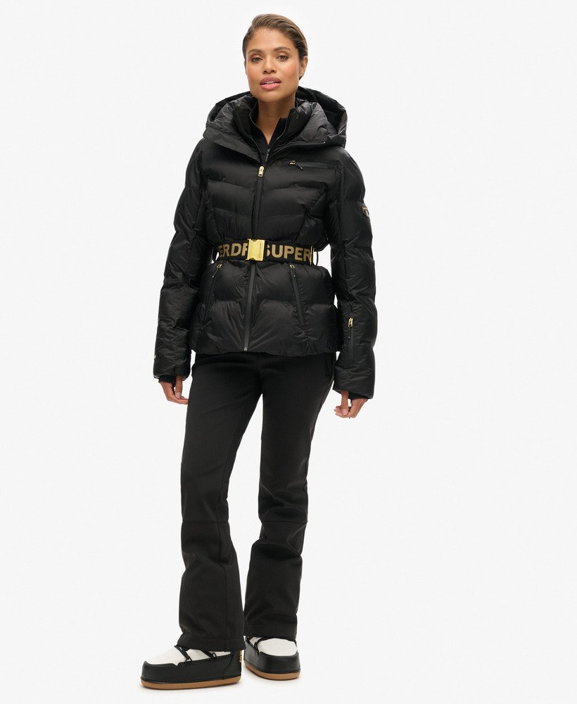 kurtka puchowa ski luxe w kolorze czarnym