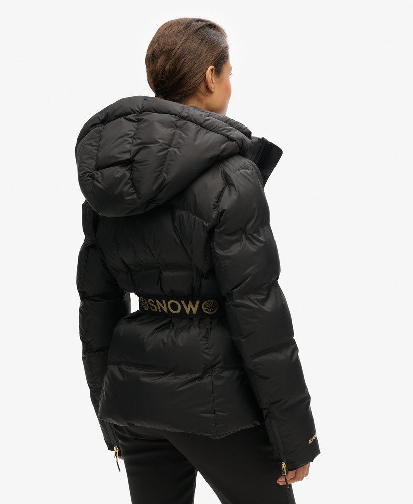 kurtka puchowa ski luxe w kolorze czarnym