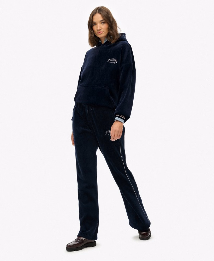 Spodnie dresowe Country Club Velour Straight Joggers